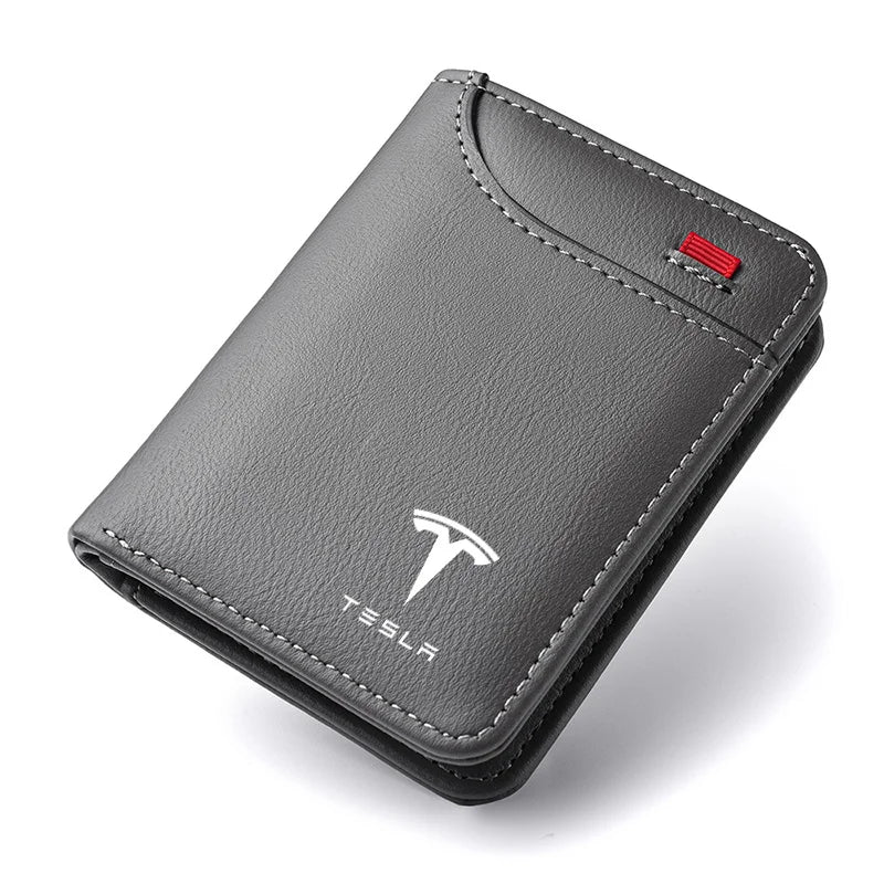 Acessórios Premium: Carteira Mini Luxuosa para Tesla