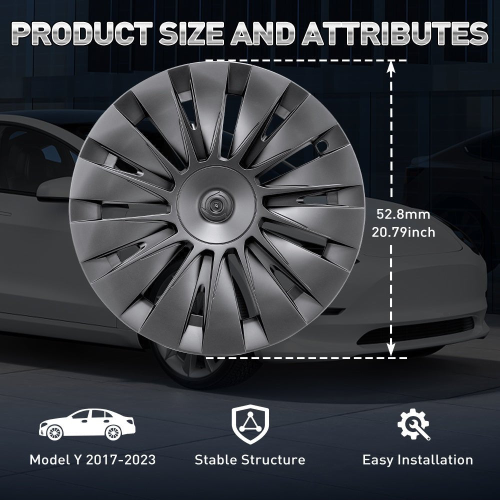Cubos de Rueda Estilo Blade para Tesla Model Y 2022-2025