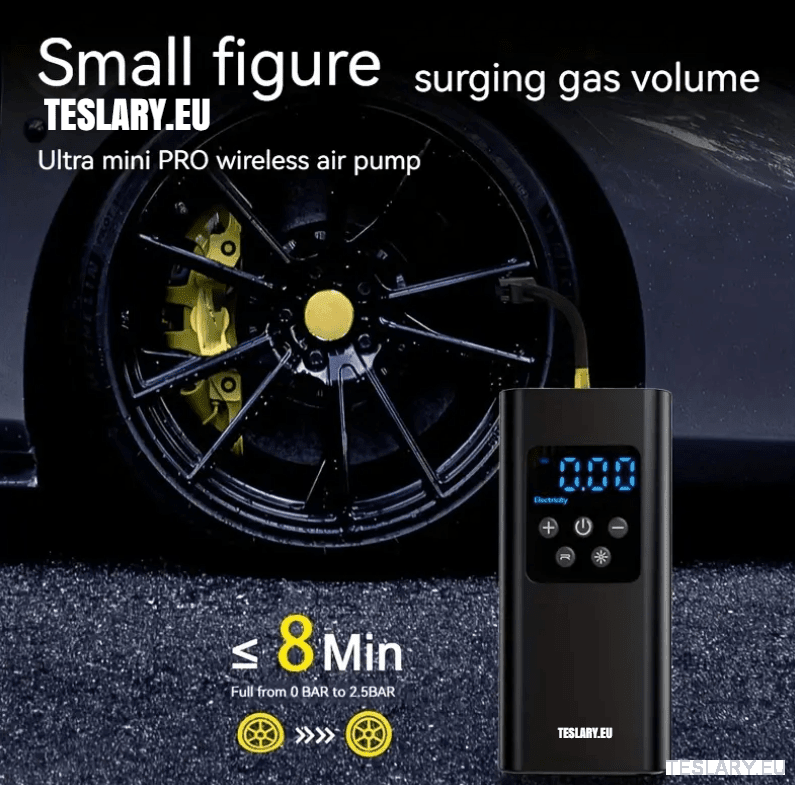 Draagbare Accu Bandencompressor voor Tesla: Essentieel