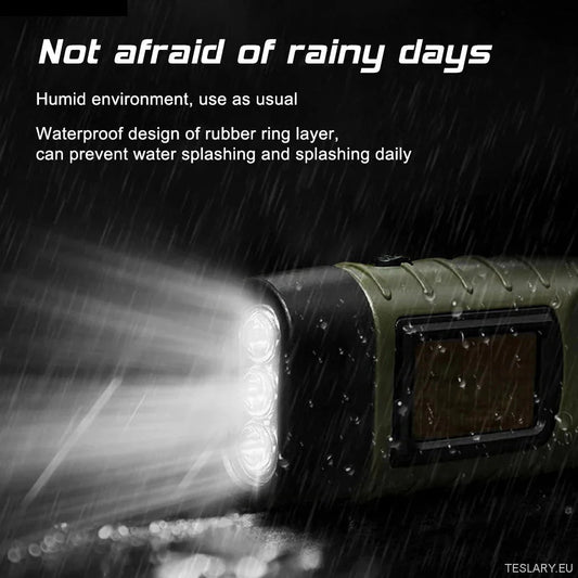 Illuminate Adventures: Portable Solar Powered Flashlight