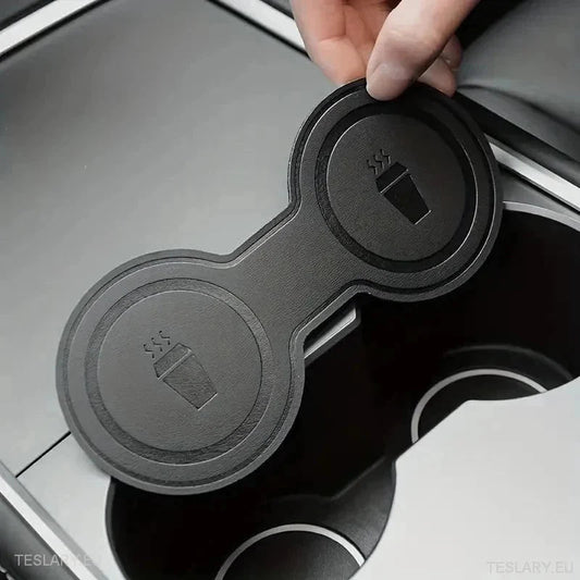 Inserts in Pelle Nera per Portabicchieri Tesla 3/Y