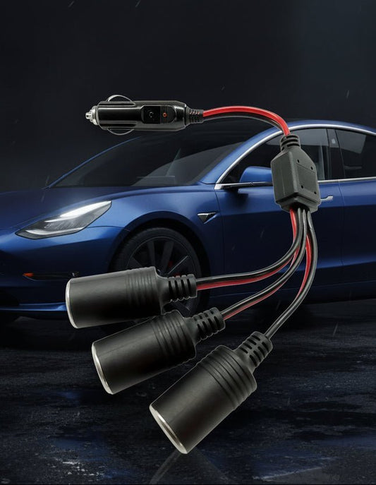 Maximize Car Connectivity with 3-Way Plug Splitter Adapter