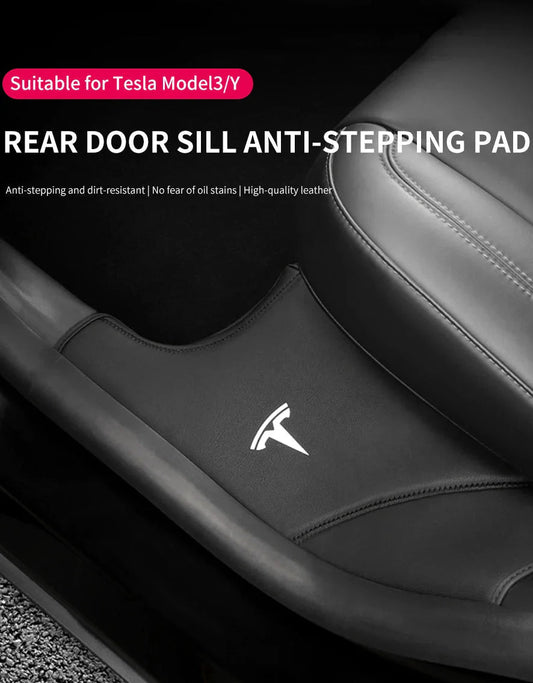 Protectores de Puerta Trasera de Cuero para Tesla Model 3/Y