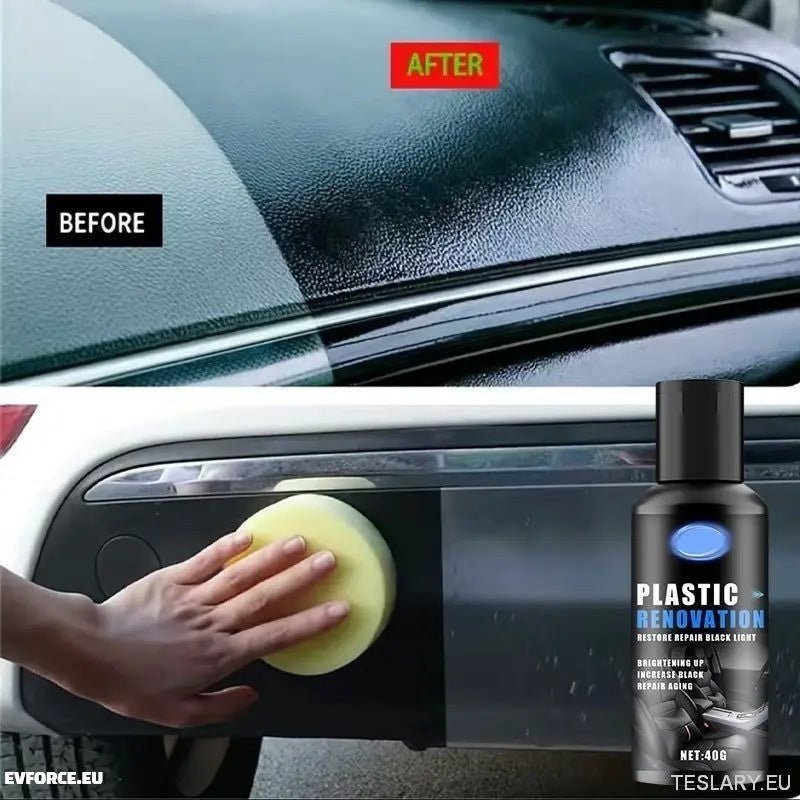 Revitalize Tesla Interiors with Premium Plastic Renewal Cream