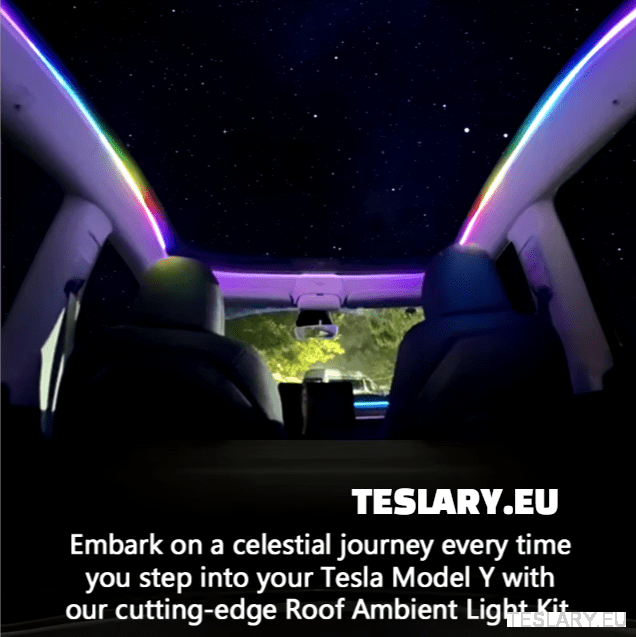 Elevate Tesla Model Y Driving Experience with Ambient Lighting