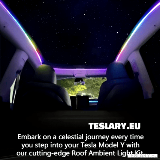 Elevate Tesla Model Y Driving Experience with Ambient Lighting