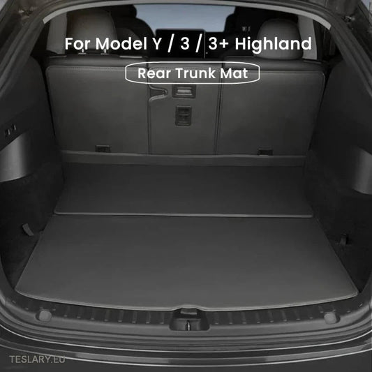 Ultimatives Tesla Zubehör: PU-Leder-Trunk-Matten