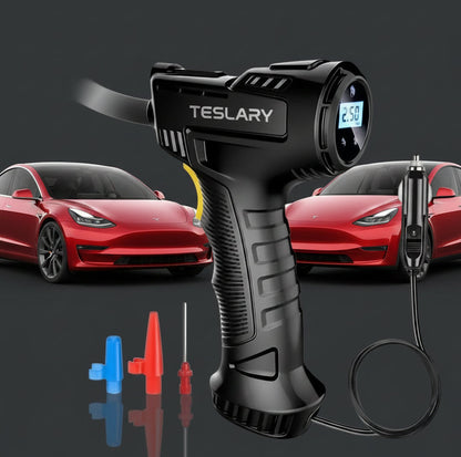 12 Volt Tyre Inflation Compressor Gun - TESLARY Tesla Shop Accessories Europe Nederlands Ireland Deutschland Espana Alicante France Italia