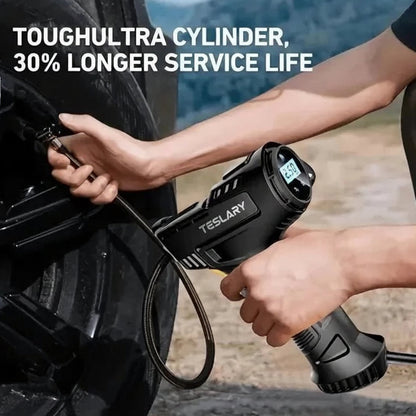 12 Volt Tyre Inflation Compressor Gun - TESLARY Tesla Shop Accessories Europe Nederlands Ireland Deutschland Espana Alicante France Italia