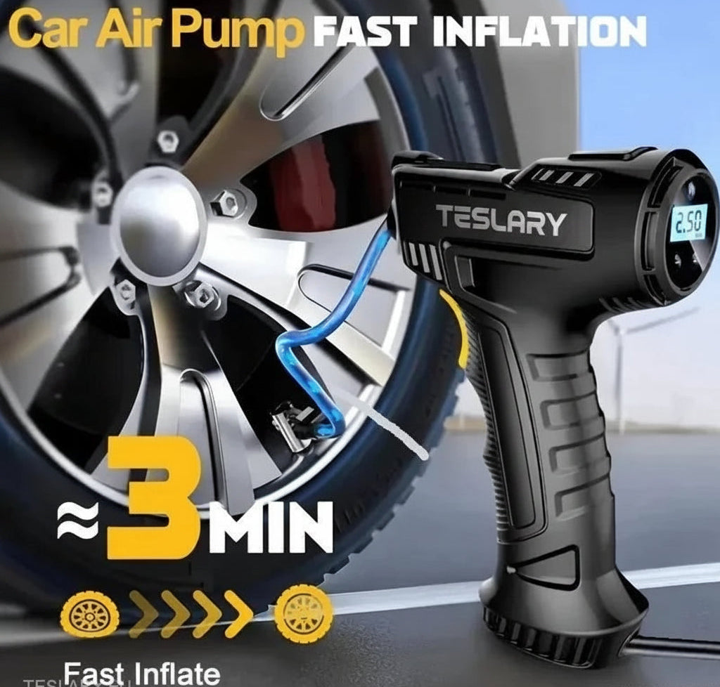 12 Volt Tyre Inflation Compressor Gun - TESLARY Tesla Shop Accessories Europe Nederlands Ireland Deutschland Espana Alicante France Italia
