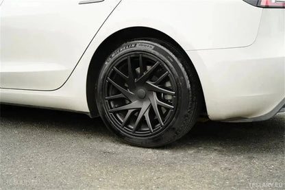 18" Tesla 3 Highland Full Rim Matte Black Wheel Cover - TESLARY Tesla Shop Accessories Europe Nederlands Ireland Deutschland Espana Alicante France Italia