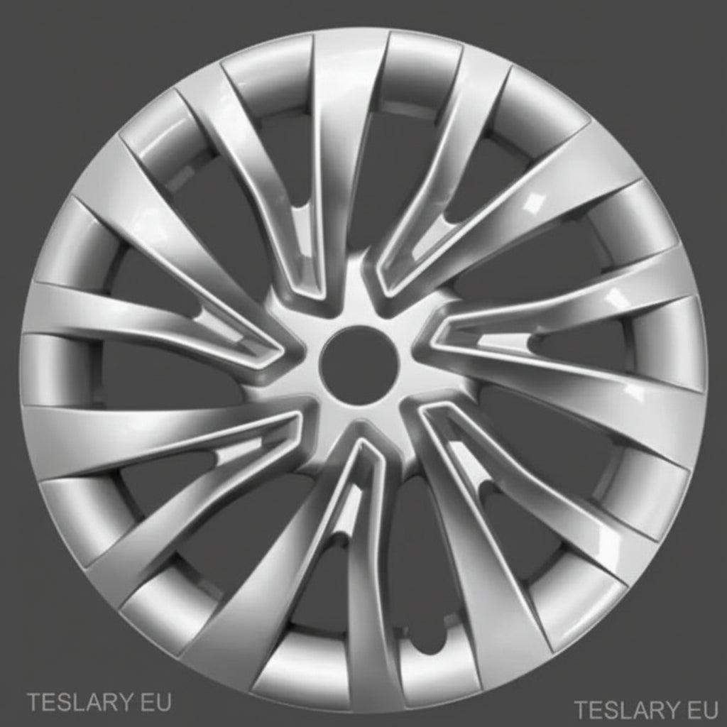 18" Tesla 3 Highland Full Rim Silver Wheel Covers - TESLARY Tesla Shop Accessories Europe Nederlands Ireland Deutschland Espana Alicante France Italia