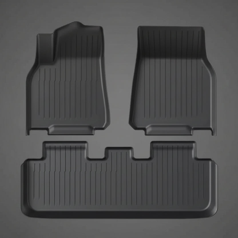 3D TPE All Weather Floor Mats LHD for Tesla Model 3 , Model 3 Highland , Model Y and Model Juniper - TESLARY Tesla Shop Accessories Europe Nederlands Dublin Cork Ireland Deutschland Espana Alicante France Italia