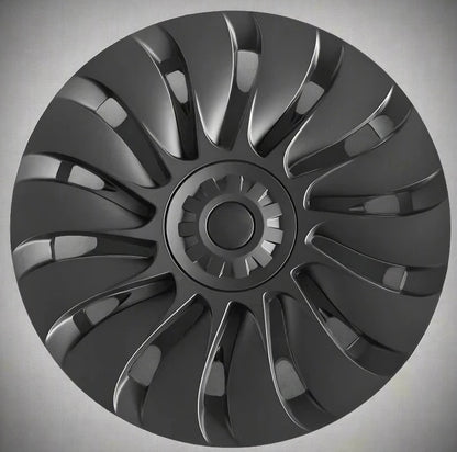 TESLA Y 19" FULL COVERAGE STORM HUBCAPS - MATTE BLACK - Tesla Shop Europe - TESLARY.IE Ireland - France boutique- Deutschland Geschäft- España comercio - Nederland winkel- TESLARY.IE