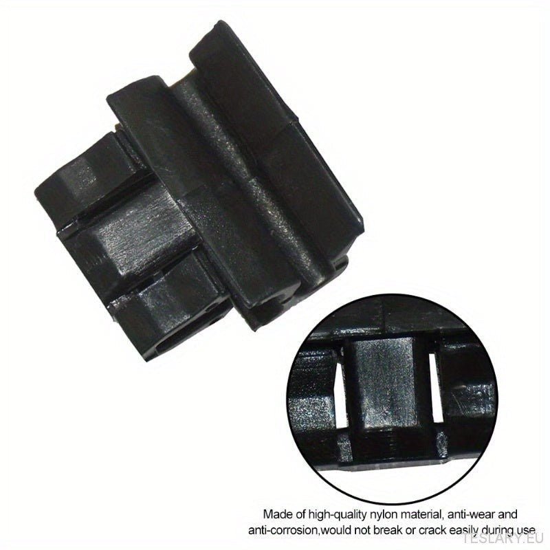 4pcs Durable Plastic Buckles for Tesla for Model Y / 3 Front Trunk, Luggage Storage Box Fixing Bracket, OE 1472872 - 00 - B (for Model Y) 1472872 - 00 - C (Model 3), Black, Matching Buckle - TESLARY Tesla Shop Accessories Europe Nederlands Ireland Deutsch