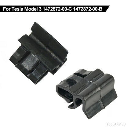 4pcs Durable Plastic Buckles for Tesla for Model Y / 3 Front Trunk, Luggage Storage Box Fixing Bracket, OE 1472872 - 00 - B (for Model Y) 1472872 - 00 - C (Model 3), Black, Matching Buckle - TESLARY Tesla Shop Accessories Europe Nederlands Ireland Deutsch