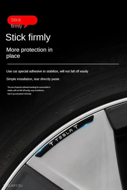 Tesla Wheel / Alloy Stickers with Logo Silver or Black - Tesla Shop Europe - TESLARY.IE Ireland - France boutique- Deutschland Geschäft- España comercio - Nederland winkel- TESLARY.IE