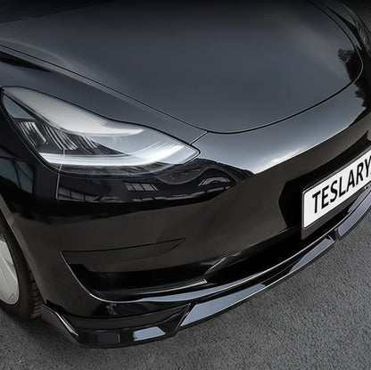 Tesla Model 3 / Y Front ABS Lip Spoiler - Gloss Black -TESLARY.IE Tesla Shop Europe