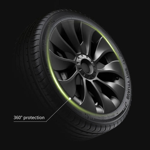 Tesla Model 3 Classic 18" UNIQUE S23 Überturbine Style Performance Hubcaps - Matte Black