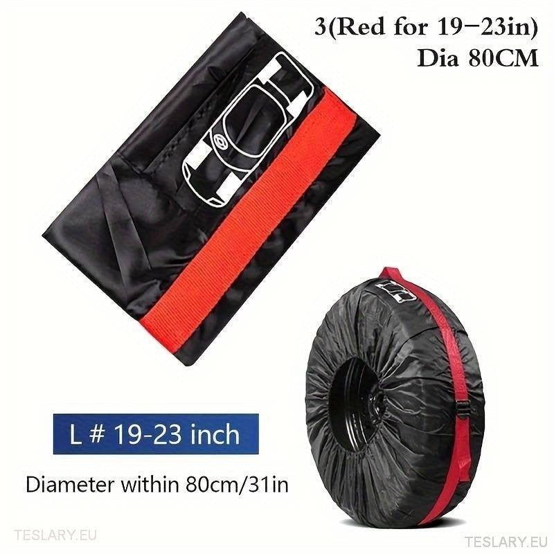 All Weather Tyre Covers - Suitable for Telsa 3 / Y / Y & X - TESLARY Tesla Shop Accessories Europe Nederlands Ireland Deutschland Espana Alicante France Italia