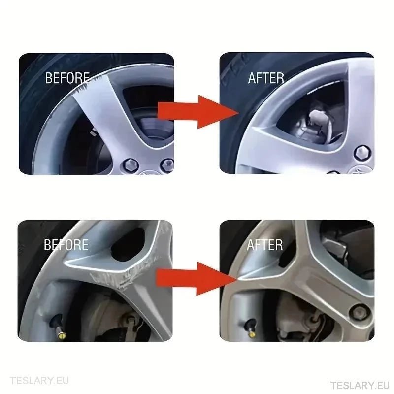 Alloy Wheel Repair Kit Silver - Universal - TESLARY Tesla Shop Accessories Europe Nederlands Ireland Deutschland Espana Alicante France Italia