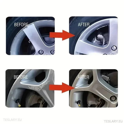 Alloy Wheel Repair Kit Silver - Universal - TESLARY Tesla Shop Accessories Europe Nederlands Ireland Deutschland Espana Alicante France Italia