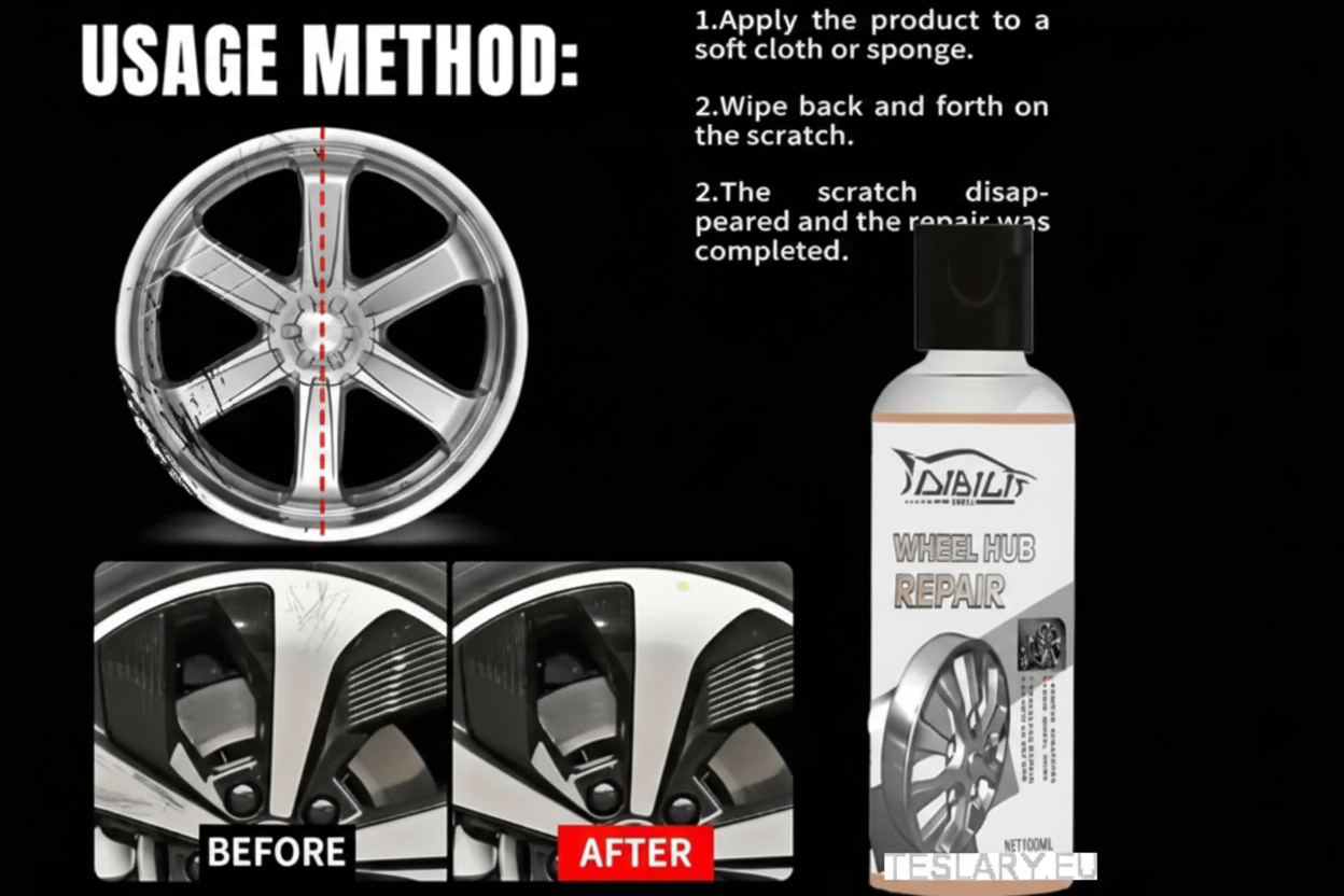 Alloy Wheel Restoration & Care Solution for Tesla , BYD , MG and Other EVs - TESLARY Tesla Shop Accessories Europe Nederlands Dublin Cork Ireland Deutschland Espana Alicante France Italia