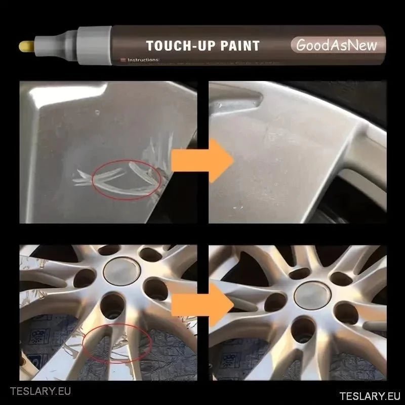 Alloy Wheel Touch Up Paint in Silver , Grey, Matte Black and Shiny Black - TESLARY Tesla Shop Accessories Europe Nederlands Ireland Deutschland Espana Alicante France Italia