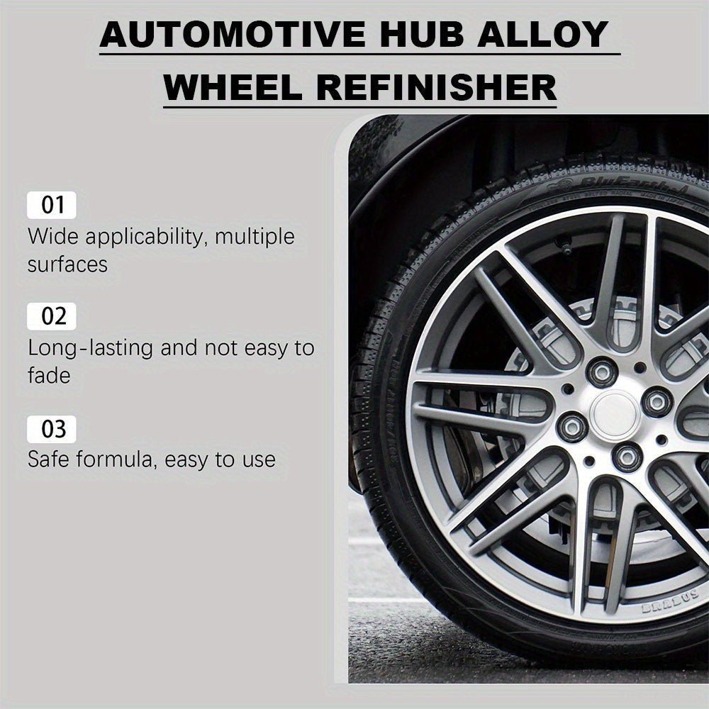 Automotive Hub Wheel Refinisher, Alloy Wheel Scratch Repair Paste, Car Maintenance Polishing Cream for Rust & Scale Removal - TESLARY Tesla Shop Accessories Europe Nederlands Dublin Cork Ireland Deutschland Espana Alicante France Italia