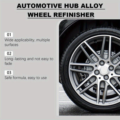 Automotive Hub Wheel Refinisher, Alloy Wheel Scratch Repair Paste, Car Maintenance Polishing Cream for Rust & Scale Removal - TESLARY Tesla Shop Accessories Europe Nederlands Dublin Cork Ireland Deutschland Espana Alicante France Italia