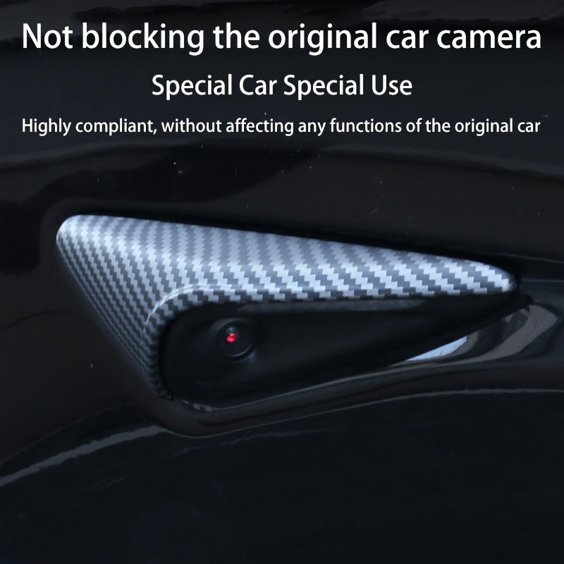 Tesla Model Y Juniper - Tesla Model 3 Highland Side Camera Covers Carbon Bright Matte Black - Europe Teslary.Eu Ireland Deutschland France Italia Espana Netherlands Portugal  , Sverige Scotland Belfast Dublin Cork Belgique Paris Berlin Accessories Fast Delivery Vitesse