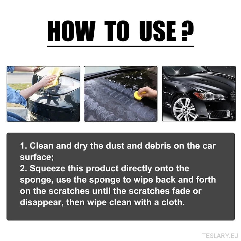 Car Paint Care Scratch Removal Lotion Paint Care Kit Repair Polishing for Tesla and other EVs - TESLARY Tesla Shop Accessories Europe Nederlands Dublin Cork Ireland Deutschland Espana Alicante France Italia