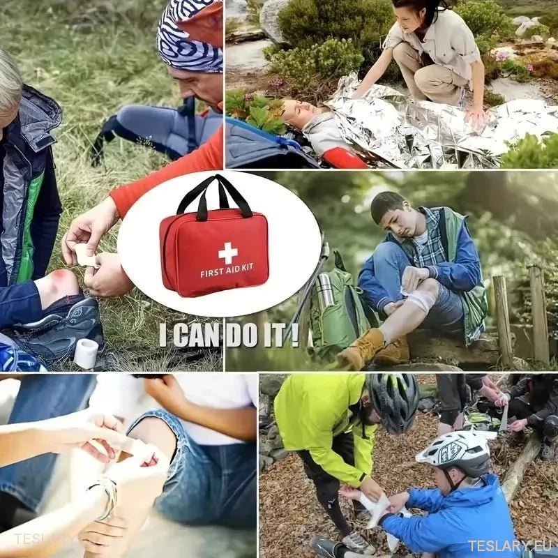 Compact Emergency First Aid Kit for your Tesla Car - TESLARY Tesla Shop Accessories Europe Nederlands Ireland Deutschland Espana Alicante France Italia