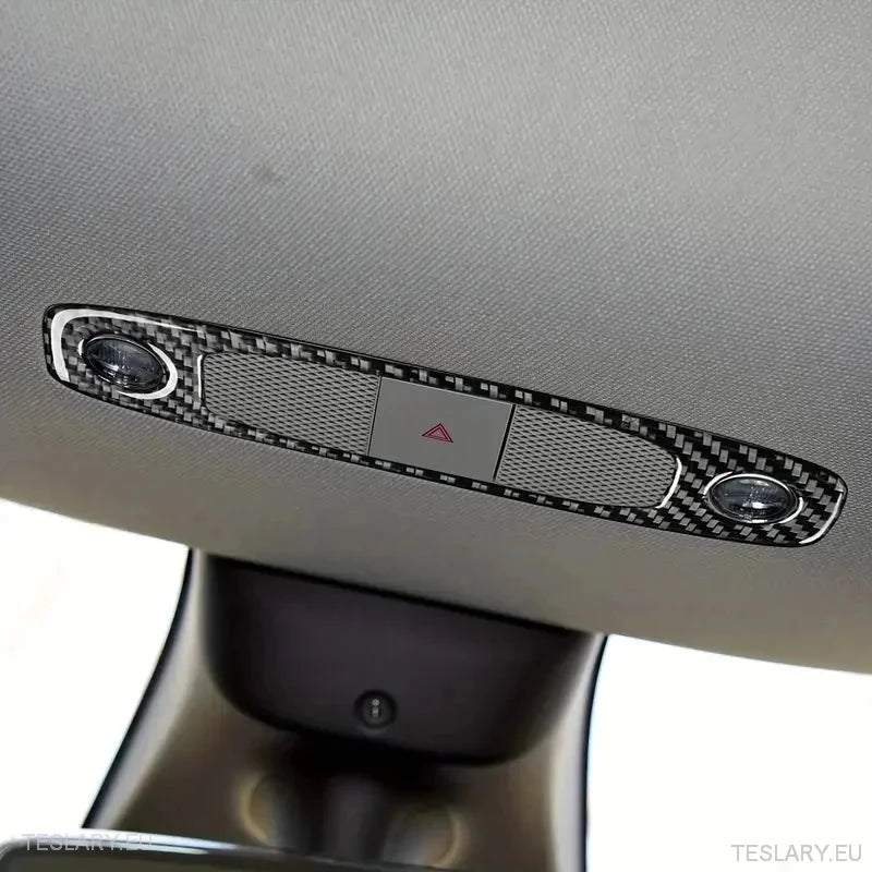 Dome / Map Light Cover for Tesla 3/Y Carbon Fiber - TESLARY Tesla Shop Accessories Europe Nederlands Dublin Cork Ireland Deutschland Espana Alicante France Italia