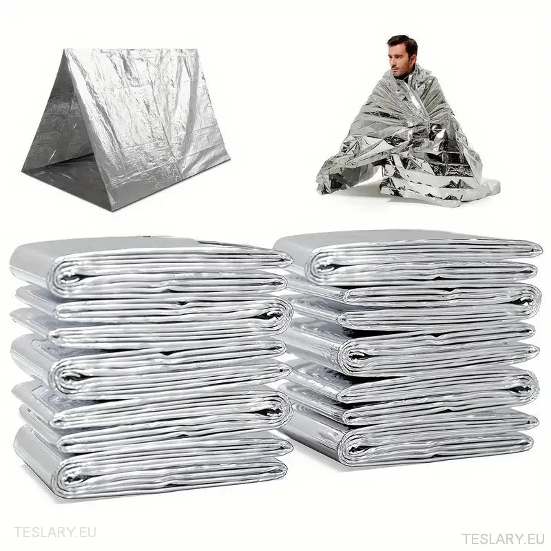 Emergency Thermal Blankets - Outdoor Survival - TESLARY Tesla Shop Accessories Europe Nederlands Ireland Deutschland Espana Alicante France Italia