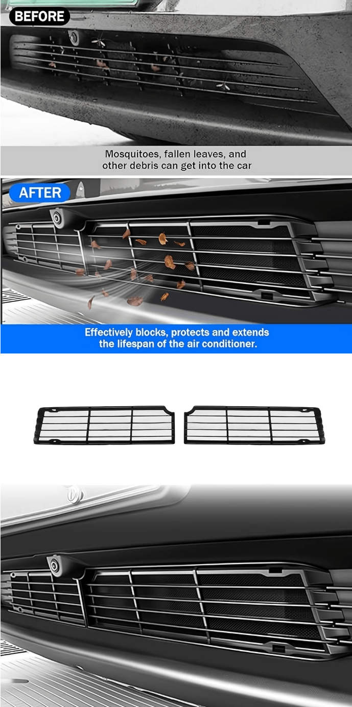 Front Lower Grill Mesh Inlet Protector for Tesla Model 3 2019 - 2023 , Model Y 2022 - 2024 , Model 3 Highland Standard & Premium , Model Y Juniper Premium - TESLARY Buy Tesla Shop Accessories Europe Nederlands Dublin Cork Ireland Deutschland Espana Iceland Finland France Italia