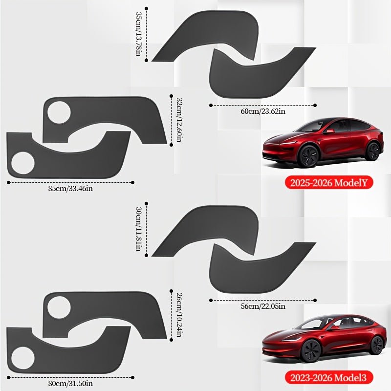 Tesla Model 3 Highland - Tesla Model Y Juniper Front Rear Door Kick Protection Buy From Europes Tesla Accessories Online Store with Delivery Across Europe with Fedex TESLARY.EU