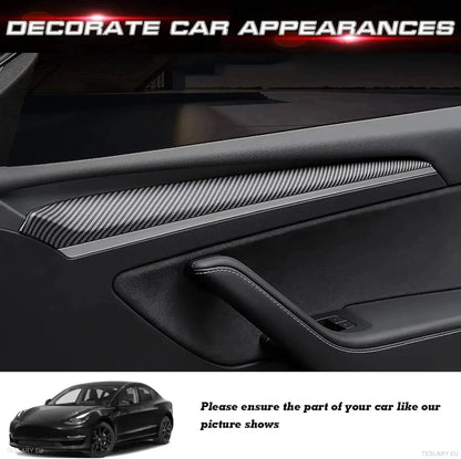 Internal Door Side Trims Tesla 3/Y - TESLARY Tesla Shop Accessories Europe Nederlands Ireland Deutschland Espana Alicante France Italia