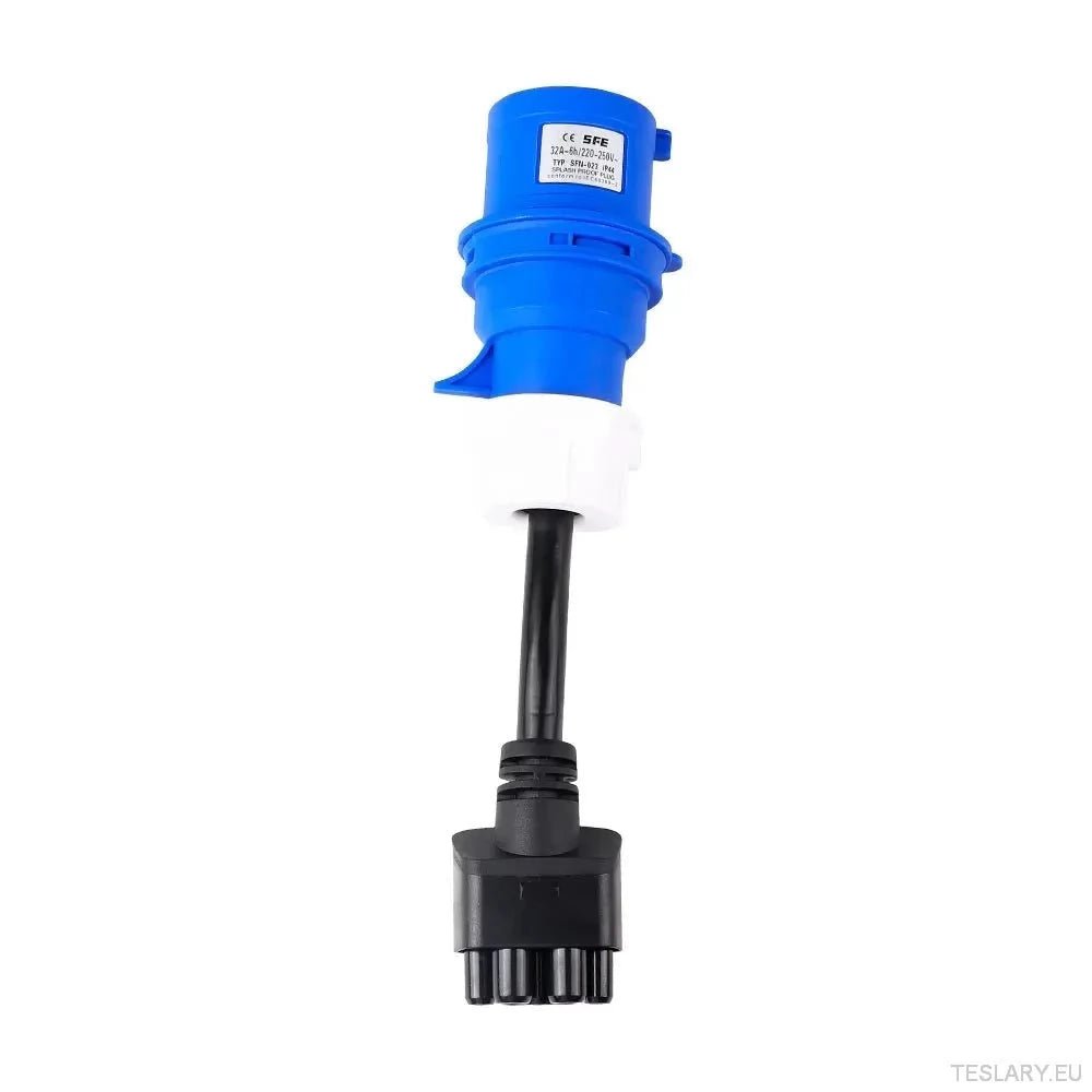 IPENGEN Tesla Model 3 CEE Adapter - 32A 240V EV Charger Extension - TESLARY Tesla Shop Accessories Europe Nederlands Ireland Deutschland Espana Alicante France Italia