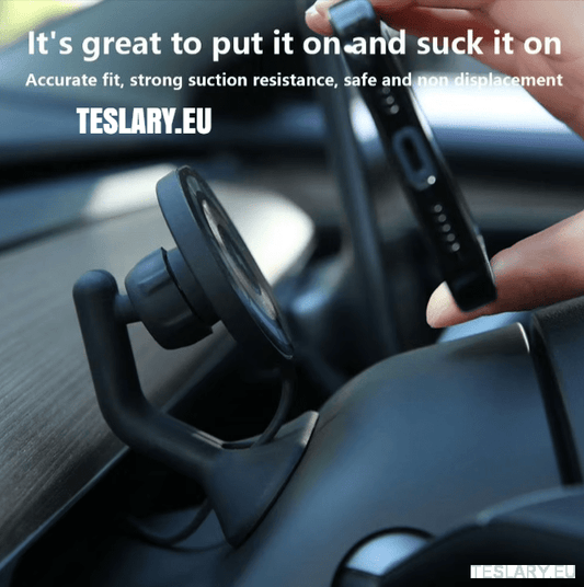 Magsafe Magnetic Dash Phone Mount for Tesla Model 3 & Model Y - TESLARY Tesla Shop Accessories Europe Nederlands Dublin Cork Ireland Deutschland Espana Alicante France Italia