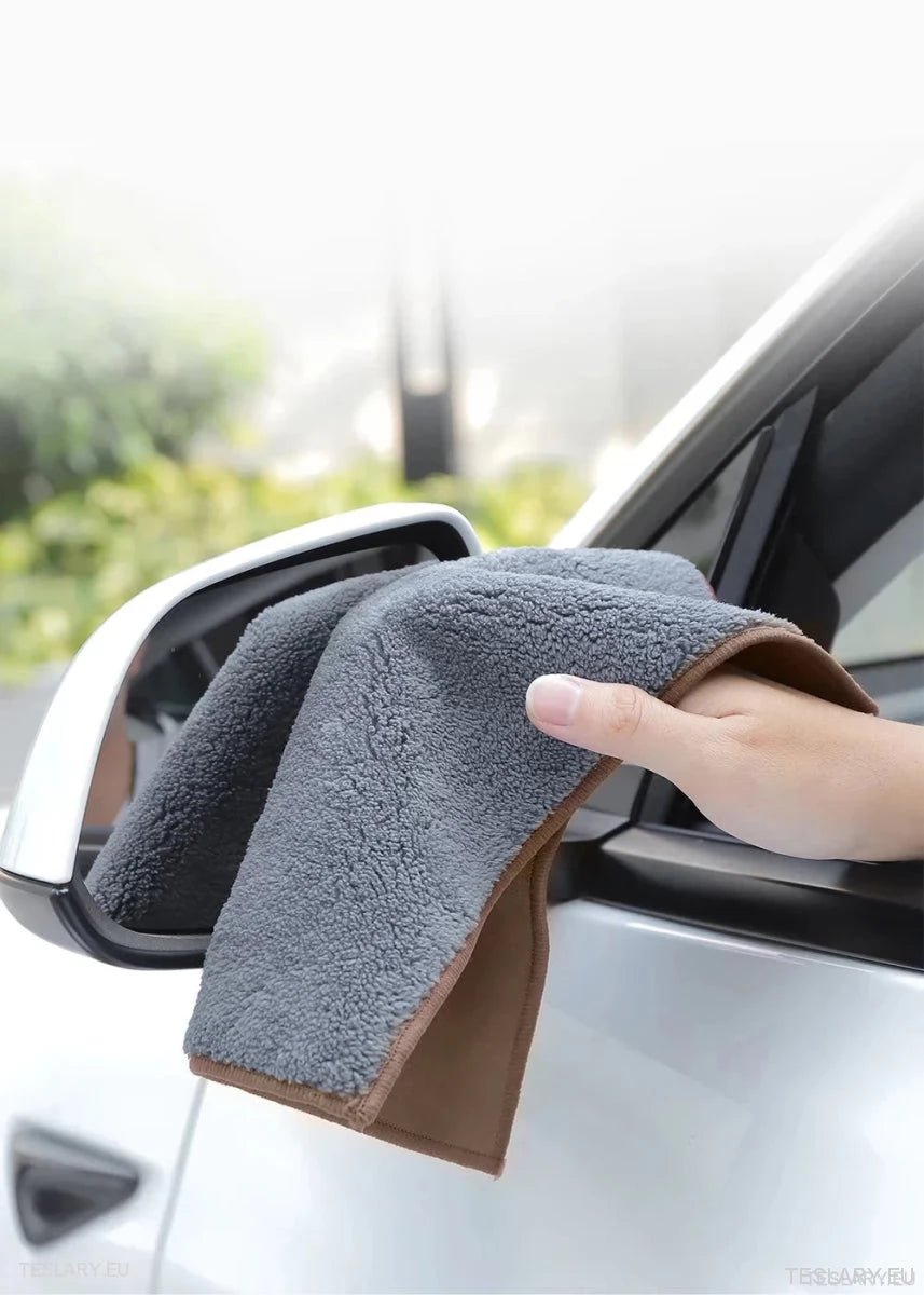 MicroFiber Cloth Towel for Tesla with S 3 X Y Logo - TESLARY Tesla Shop Accessories Europe Nederlands Ireland Deutschland Espana Alicante France Italia
