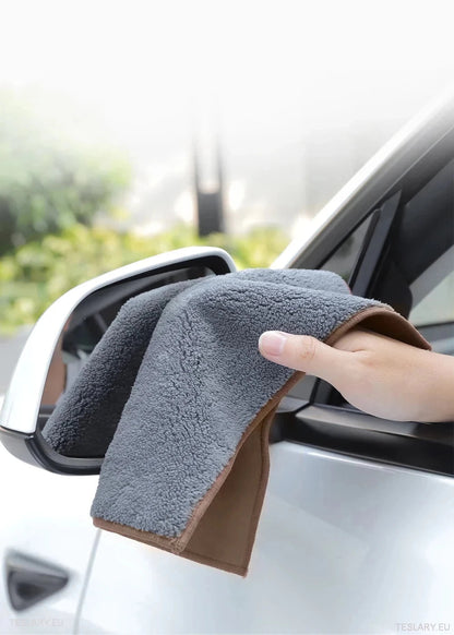MicroFiber Cloth Towel for Tesla with S 3 X Y Logo - TESLARY Tesla Shop Accessories Europe Nederlands Ireland Deutschland Espana Alicante France Italia