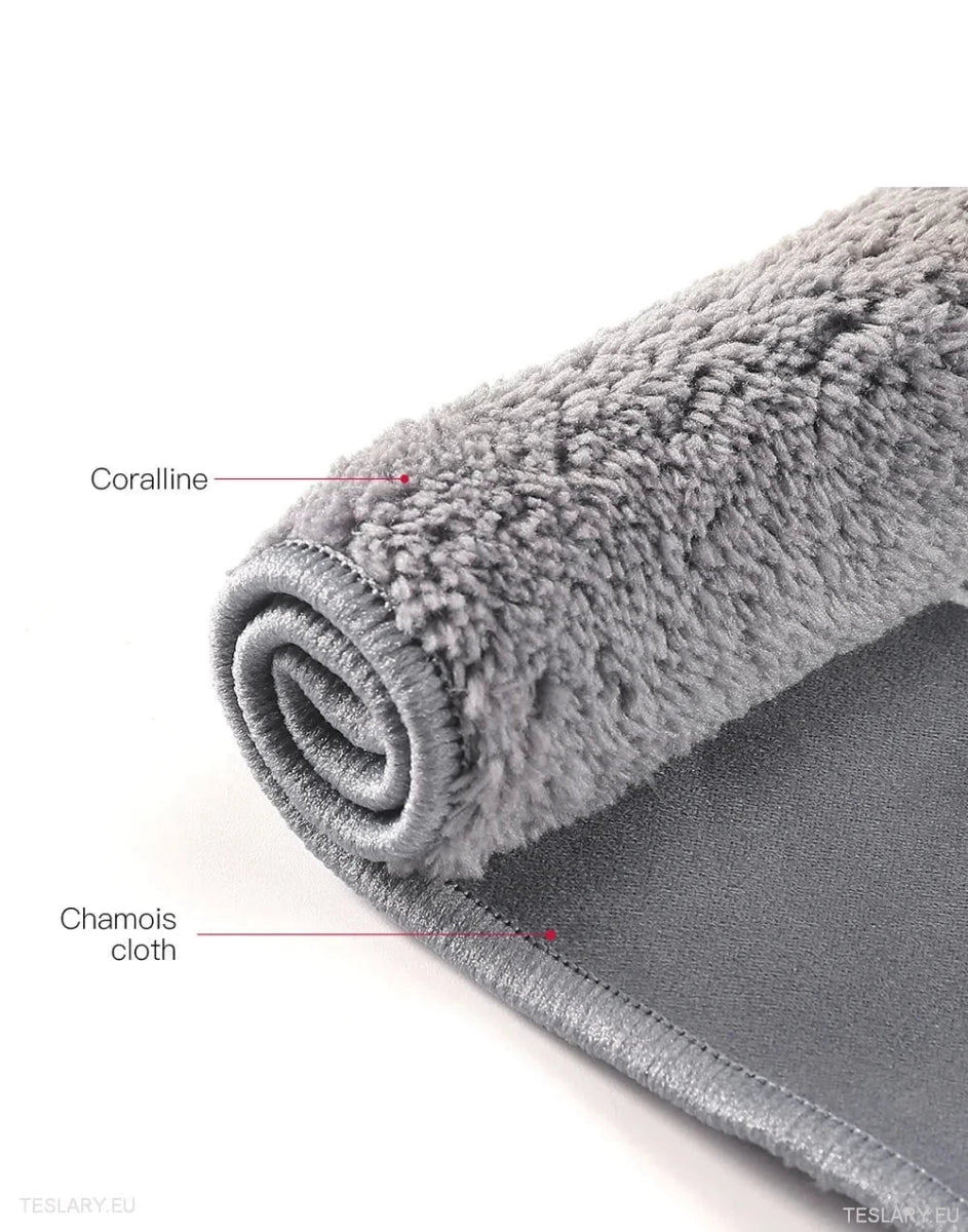 MicroFiber Cloth Towel for Tesla with S 3 X Y Logo - TESLARY Tesla Shop Accessories Europe Nederlands Ireland Deutschland Espana Alicante France Italia