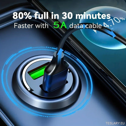Mini USB Fast Charger Multi Port Adapter Suitable for Tesla , BYD & Other EVs - TESLARY Tesla Shop Accessories Europe Nederlands Dublin Cork Ireland Deutschland Espana Alicante France Italia