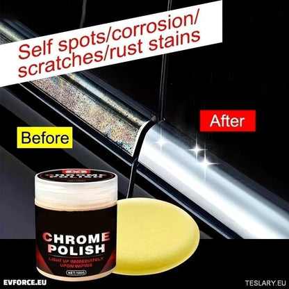 Multi - Purpose Chrome Restoration Polish 100gms - TESLARY Tesla Shop Accessories Europe Nederlands Ireland Deutschland Espana Alicante France Italia