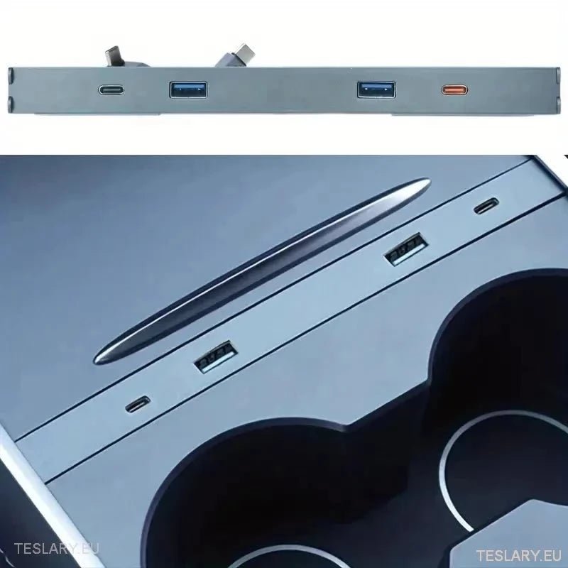 Multiport USB Expansion Hub for Tesla 3/Y - TESLARY Tesla Shop Accessories Europe Nederlands Dublin Cork Ireland Deutschland Espana Alicante France Italia