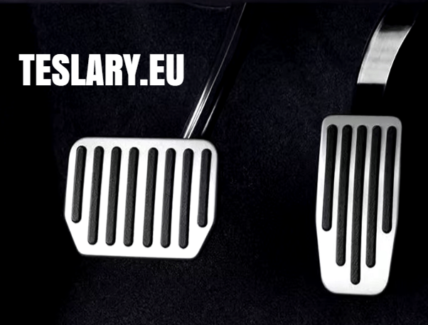 Performance Upgrade Tesla 3 / Y Non Slip Aluminium Foot Pedals - TESLARY Tesla Shop Accessories Europe Nederlands Dublin Cork Ireland Deutschland Espana Alicante France Italia