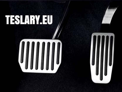 Performance Upgrade Tesla 3 / Y Non Slip Aluminium Foot Pedals - TESLARY Tesla Shop Accessories Europe Nederlands Dublin Cork Ireland Deutschland Espana Alicante France Italia