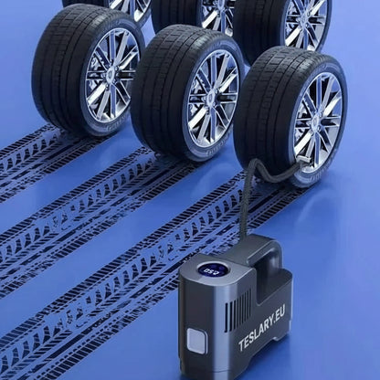 Portable 12 Volt Compressor with Digital Readout - TESLARY Tesla Shop Accessories Europe Nederlands Ireland Deutschland Espana Alicante France Italia