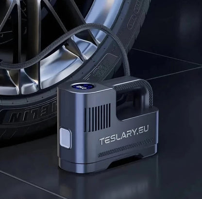 Portable 12 Volt Compressor with Digital Readout - TESLARY Tesla Shop Accessories Europe Nederlands Ireland Deutschland Espana Alicante France Italia
